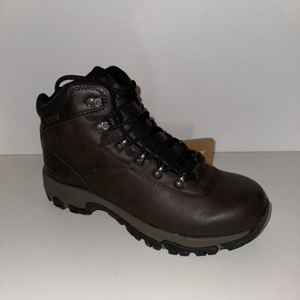 New Hi-Tec ALTITUDE VI Brown Taupe Leather Waterproof Boots Men's Size 7 52048